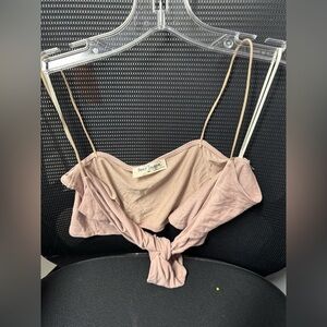 Bear dance tie front tank M // 092540